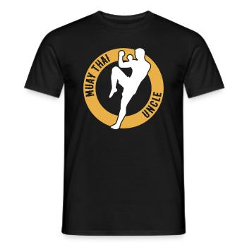 Oncle combattant de Muay Thai Oncle Muay Thai - T-shirt homme - noir - Devant - AI Model Male 178 light (178cm)