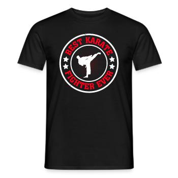 Meilleur combattant de karaté de tous les temps - Karate Martial Arts - T-shirt homme - noir - Devant - AI Model Male 178 light (178cm)