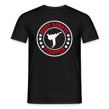 Meilleur combattant de karaté - Karaté Fighting Karate Fight - T-shirt homme - noir - Devant - AI Model Male 178 light (178cm)