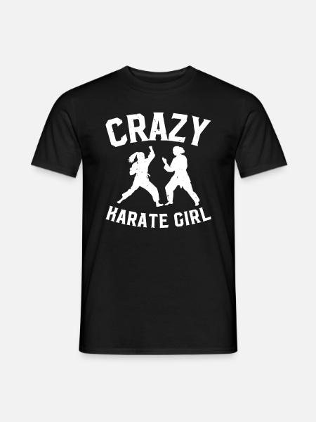 Crazy Karate Girl Karate - Men's T-Shirt - black