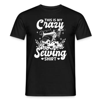 C’est ma chemise de couture folle Couture drôle de couture - T-shirt homme - noir - Devant - AI Model Male 178 light (178cm)