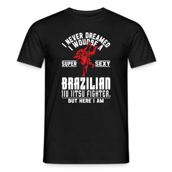 Super sexy Brazilian Jiu Jitsu Fighter - Jiu Jitsu - Men's T-Shirt - black - Front - AI Model Male 178 light (178cm)