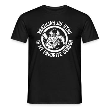 Brazilian Jiu Jitsu Is My Favorite Season - Brazil - Männer T-Shirt - Schwarz - Vorne - AI Model Male 178 light (178cm)