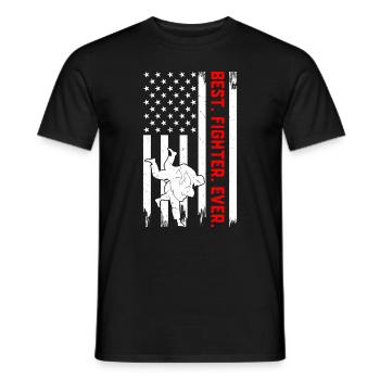Meilleur combattant de judo de tous les temps - Judo Arts martiaux - T-shirt homme - noir - Devant - AI Model Male 178 light (178cm)