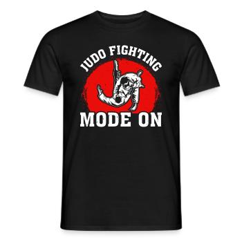 Judo fighting Mode On - Funny Judo Fighter Judoka - Men's T-Shirt - black - Front - AI Model Male 178 light (178cm)