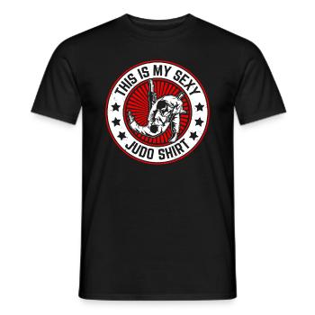 C’est mon t-shirt de Judo sexy Judo Sexy Judo Fighter - T-shirt homme - noir - Devant - AI Model Male 178 light (178cm)