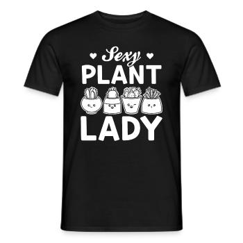 Sexy Plante Dame Jardinier Amoureux des Plantes Jardinage Gir - T-shirt homme - noir - Devant - AI Model Male 178 light (178cm)