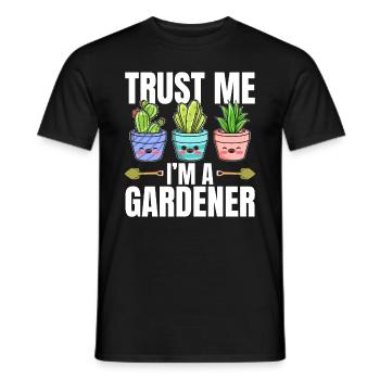 Jardinier amateur - Croyez-moi, je suis un jardinier - T-shirt homme - noir - Devant - AI Model Male 178 light (178cm)