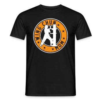 Wing Chun Mom Wing Chun Fighter - Men's T-Shirt - black - Front - AI Model Male 178 light (178cm)