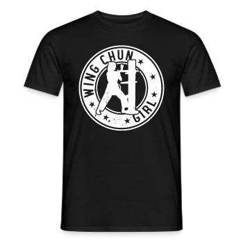 Wing Chun Girl Wing Chun Girl - Men's T-Shirt - black - Front - AI Model Male 178 light (178cm)
