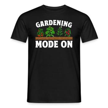 Gardening Mode On - Gardener Gardening Landscaper - Men's T-Shirt - black - Front - AI Model Male 178 light (178cm)