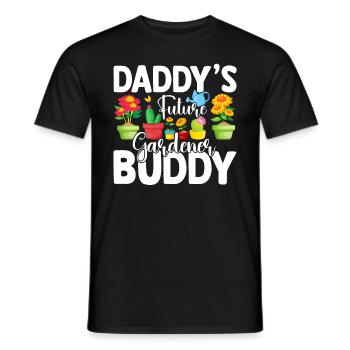 Daddys Future gardener Buddy - Baby Gardener - Männer T-Shirt - Schwarz - Vorne - AI Model Male 178 light (178cm)