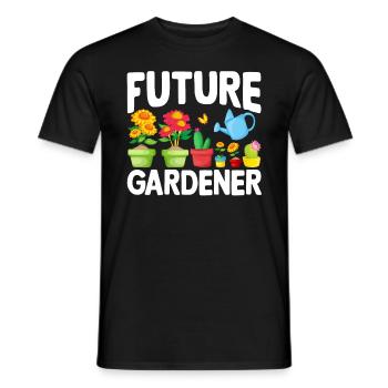 Jardinage Bébé Futur jardinier bébé - T-shirt homme - noir - Devant - AI Model Male 178 light (178cm)