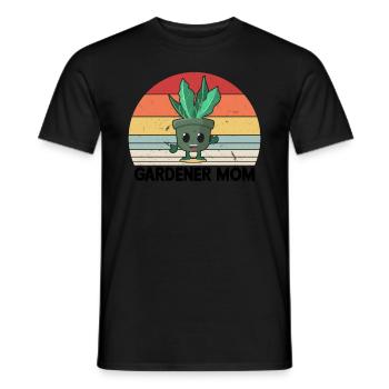 Jardinage Maman Jardinière Maman - T-shirt homme - noir - Devant - AI Model Male 178 light (178cm)