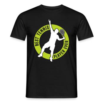 Best Tennis Player ever - Tennis Player Tennis - Männer T-Shirt - Schwarz - Vorne - AI Model Male 178 light (178cm)