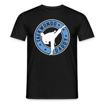 Taekwondo Daddy Taekwondo Fighter Taekwondo Daddy - Men's T-Shirt - black - Front - AI Model Male 178 light (178cm)