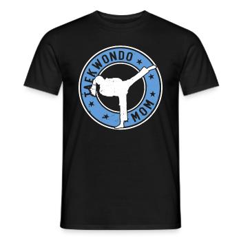 Taekwondo Mom Taekwondo Fighter Taekwondo - Men's T-Shirt - black - Front - AI Model Male 178 light (178cm)