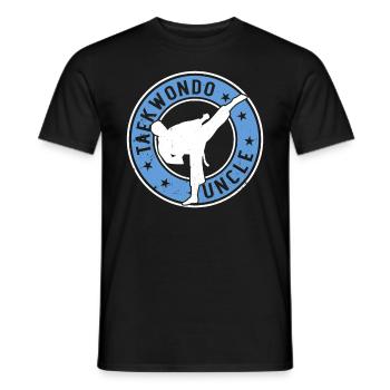 Taekwondo Uncle Taekwondo Fighter Taekwondo - Men's T-Shirt - black - Front - AI Model Male 178 light (178cm)