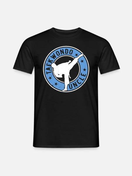 Taekwondo Uncle Taekwondo Fighter Taekwondo - T-shirt herr - svart