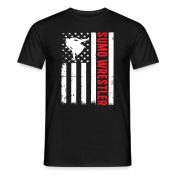 Lutteur de sumo Lutte de sumo Arts martiaux de sumo - T-shirt homme - noir - Devant - AI Model Male 178 light (178cm)