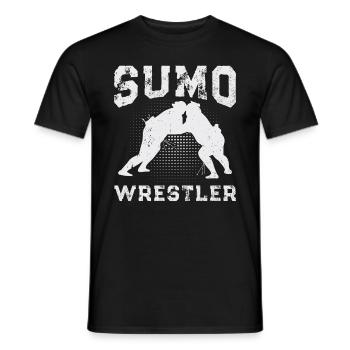 Combattant de sumo Lutteur de sumo Lutte de sumo - T-shirt homme - noir - Devant - AI Model Male 178 light (178cm)