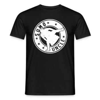 Combattant de Sumo Oncle Lutteur de Sumo Oncle de Sumo - T-shirt homme - noir - Devant - AI Model Male 178 light (178cm)