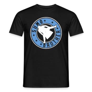 Sumo Combattant Frère Sumo Lutteur Sumo Frère Su - T-shirt homme - noir - Devant - AI Model Male 178 light (178cm)