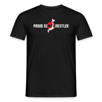Sumo Fighter Sumo Wrestling - Fier lutteur de sumo - T-shirt homme - noir - Devant - AI Model Male 178 light (178cm)