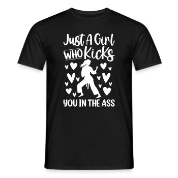 Juste une fille qui vous botte le cul - Judo Girl - T-shirt homme - noir - Devant - AI Model Male 178 light (178cm)