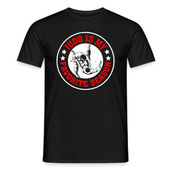 Le judo est ma saison préférée - Judo Fighter Judo Fig - T-shirt homme - noir - Devant - AI Model Male 178 light (178cm)