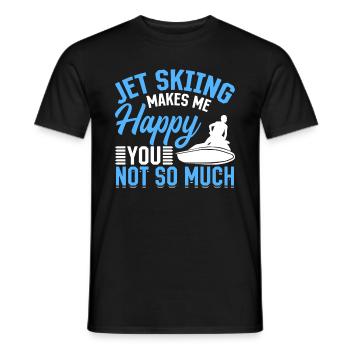 Le jetski me rend heureux pas tant que ça - Jetski - T-shirt homme - noir - Devant - AI Model Male 178 light (178cm)