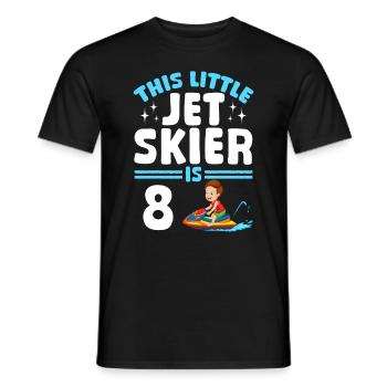 Kids Jetski Rider - This little jet skier is 8 Yea - Männer T-Shirt - Schwarz - Vorne - AI Model Male 178 light (178cm)