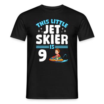 Kids Jetski Rider - This little jet skier is 9 Yea - Männer T-Shirt - Schwarz - Vorne - AI Model Male 178 light (178cm)