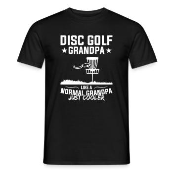 Disc Golf Grand-père Comme Un Papy Normal - Disc Gol - T-shirt homme - noir - Devant - AI Model Male 178 light (178cm)