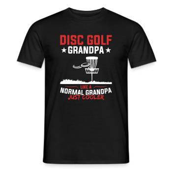 Disc Golf Grand-père Comme Un Papy Normal - Disc Gol - T-shirt homme - noir - Devant - AI Model Male 178 light (178cm)