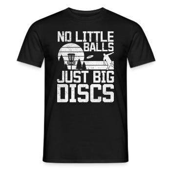 Pas de petites balles, juste de gros disques - Funny Disc Golfer - T-shirt homme - noir - Devant - AI Model Male 178 light (178cm)