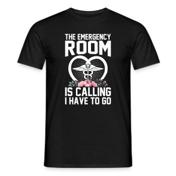 Nurse Life Nursing Hospital Nurse Emergency Nurse - Men's T-Shirt - black - Front - AI Model Male 178 light (178cm)