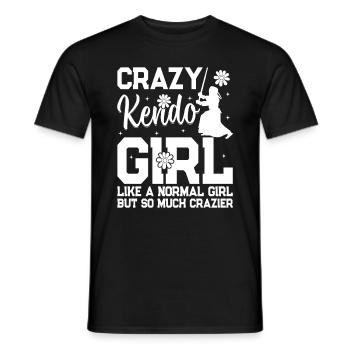 Kendo Filles Kendo Combattant Kendo Crazy Kendo girl - T-shirt homme - noir - Devant - AI Model Male 178 light (178cm)