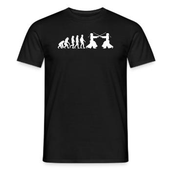 Combattant de Kendo Kendo Evolution - T-shirt homme - noir - Devant - AI Model Male 178 light (178cm)