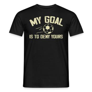 Mein Ziel ist es, deine zu verleugnen - Männer T-Shirt - Schwarz - Vorne - AI Model Male 178 light (178cm)