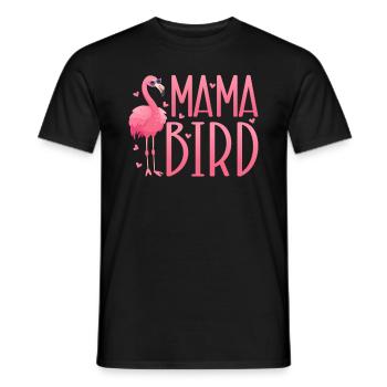 Flamingo Mama Bird Flamingo Mom Flamingo - Männer T-Shirt - Schwarz - Vorne - AI Model Male 178 light (178cm)