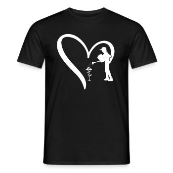 Landscaping Gardening Hobby Gardener Landscaper - Men's T-Shirt - black - Front - AI Model Male 178 light (178cm)