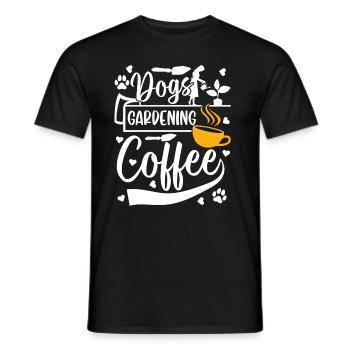 Hobby Jardinier Jardinier Filles - Chiens Jardinage - T-shirt homme - noir - Devant - AI Model Male 178 light (178cm)