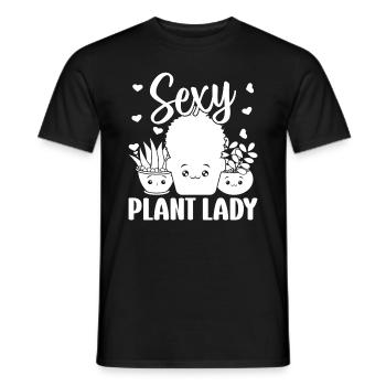 jardinier paysagiste jardinier filles - plante sexy - T-shirt homme - noir - Devant - AI Model Male 178 light (178cm)