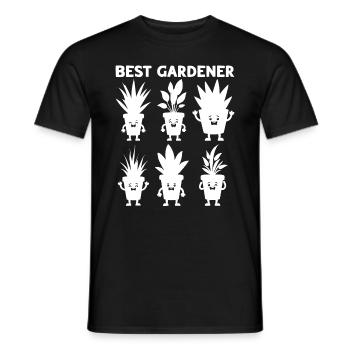 Meilleur jardinier - Amateur de plantes de jardinage drôle - T-shirt homme - noir - Devant - AI Model Male 178 light (178cm)