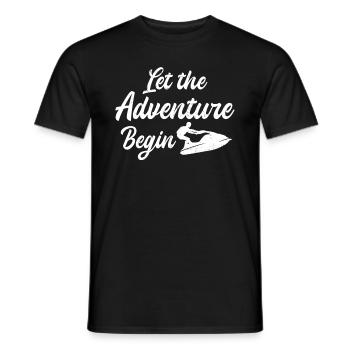 Jet Ski Lover - Jet Ski Rider Jet Ski Adventure - T-shirt homme - noir - Devant - AI Model Male 178 light (178cm)