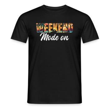 Jetski Weekend Mode On - Funny Jetski Jetskiing - Männer T-Shirt - Schwarz - Vorne - AI Model Male 178 light (178cm)