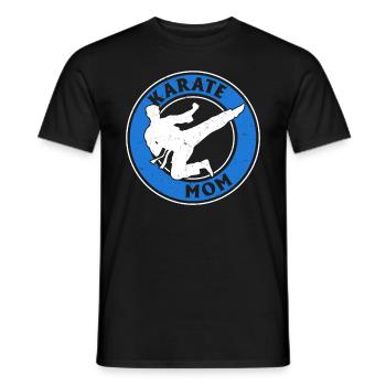 Karaté Maman Karaté Fighting Mama Karaté Combattante - T-shirt homme - noir - Devant - AI Model Male 178 light (178cm)