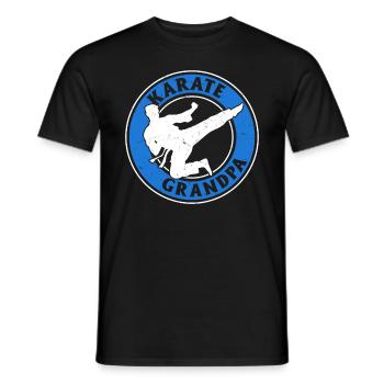 Karate Grandpa Karate Fighting Grandpa Karate - Men's T-Shirt - black - Front - AI Model Male 178 light (178cm)