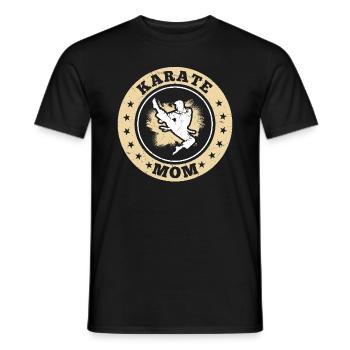 Combat Karaté Maman Karaté Combattante - T-shirt homme - noir - Devant - AI Model Male 178 light (178cm)